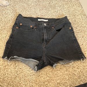 Levi’s Grey High Waisted Jean Shorts